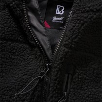 Brandit Ladies Teddyfleecejacket Hood - Black - L