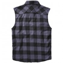 Brandit Checkshirt Sleeveless - Black / Grey - 6XL