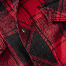 Brandit Checkshirt Sleeveless - Red / Black - S