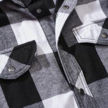 Brandit Checkshirt Sleeveless - White / Black - XL