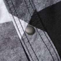 Brandit Checkshirt Sleeveless - White / Black - 3XL