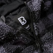 Brandit Teddyfleece Worker Pullover - Black / Grey - S
