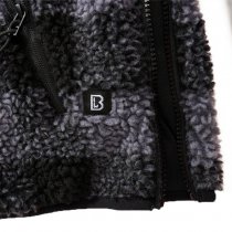 Brandit Teddyfleece Worker Pullover - Black / Grey - L