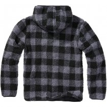 Brandit Teddyfleece Worker Pullover - Black / Grey - XL