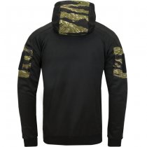 Helikon Rogue Tactical Hoodie FullZip - Black / US Woodland - 2XL