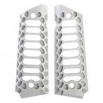 5KU Marui 1911 CNC Aluminum Cobra Skeleton Full Size Pistol Grip - Silver