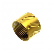 5KU Knurled Thread Protector 14mm CCW - Gold