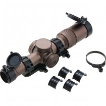 Ares 1-6x24 Illuminated Scope & Mount - Bronze