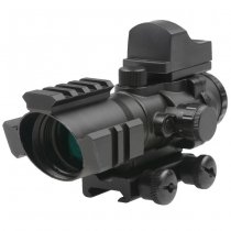 Theta Optics Rhino 4x32 Scope & Micro Red Dot Sight - Black