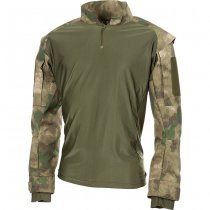 MFHHighDefence US Tactical Shirt Long Sleeve - HDT Camo FG - XL