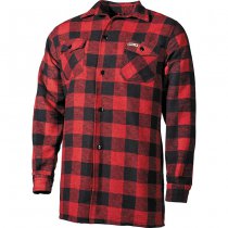 FoxOutdoor Lumberjack Shirt - Red & Black Plaid - M