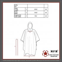 MFH Ripstop Poncho - Flecktarn