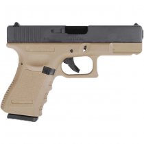 WE G19 Gas Blow Back Pistol - Tan