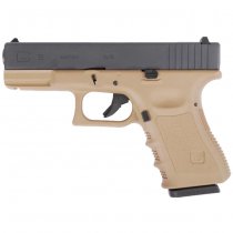WE G19 Gas Blow Back Pistol - Tan