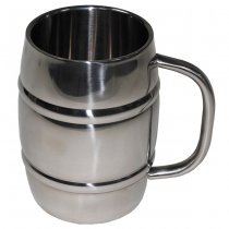 MFH Barrel Mug 1000 ml - Chrome
