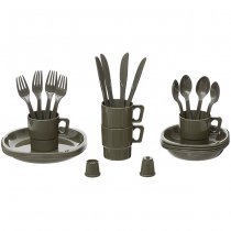 MFH Camping Plastic Mess Kit - Olive