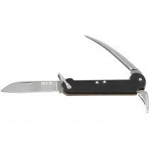 MFH BW Navy Pocket Knife Marlinspike - Black