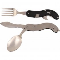 FoxOutdoor Pocket Knife Cutlery Set - Black