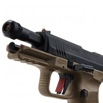 WE CANiK x SAI TP9 Elite Combat Gas Blowback Pistol - Black / Tan