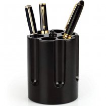 Caliber Gourmet Revolver Cylinder Pen Holder - Black