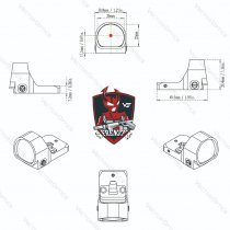 Vector Optics Frenzy-X 1x22x26 AUT 3 MOA Red Dot - Black