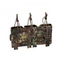 Clawgear 5.56mm Open Triple Mag Pouch Core - Flecktarn