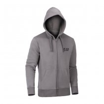 Clawgear CG Logo Zip Hoodie - Wolf Grey - S