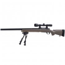 Snow Wolf M24 Sniper Rifle Bipod & Scope Set - Dark Earth