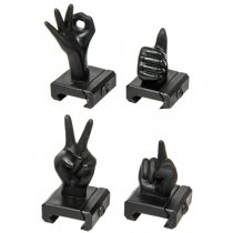 GFC Fun Front & Rear Sights - Black