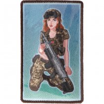 Airsoftology Pinup Girl Army Ranger Woven Patch