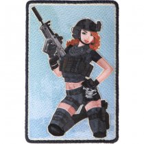 Airsoftology Pinup Girl Black Ops Woven Patch