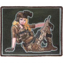 Airsoftology Pinup Girl Navy Seal Woven Patch