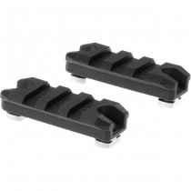 Ares 2 Inch M-LOK Plastic Rail 2-Pack - Black