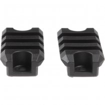 Ares 2 Inch M-LOK Plastic Rail 2-Pack - Black