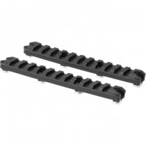 Ares 5 Inch M-LOK Plastic Rail 2-Pack - Black