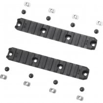 Ares 5 Inch M-LOK Plastic Rail 2-Pack - Black