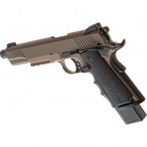 Army Armament M1911 Extended Gas Blow Back Pistol - Desert