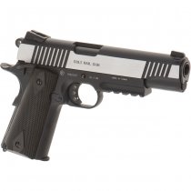 Colt 1911 Rail Co2 Blow Back Pistol - Dual Tone