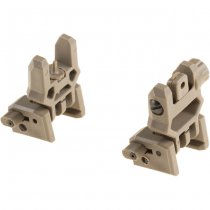 FMA Gen 3 Flip-Up Sights - Dark Earth