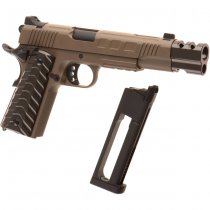 KJ Works KP-16 Co2 Blow Back Pistol - Tan