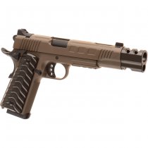 KJ Works KP-16 Gas Blow Back Pistol - Tan