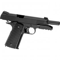 KWC M1911 Tactical Co2 Blow Back Pistol - Black