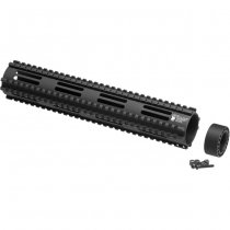 Madbull Dragon Fire CNC Handguard 12.5 Inch - Black