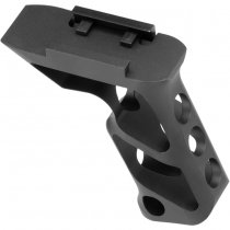 METAL CNC Picatinny Long Angled Grip - Black
