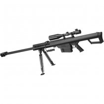 Snow Wolf Barrett M82A1 Spring Sniper Rifle Set - Black