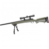Snow Wolf M24 SWS Spring Sniper Weapon System Set - Green
