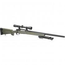Snow Wolf M24 SWS Spring Sniper Weapon System Set - Green