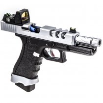 Vorsk EU17 Vented & BDS Gas Blow Back Pistol - Chrome