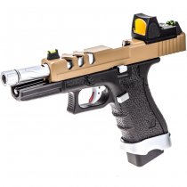 Vorsk EU17 Vented & BDS Gas Blow Back Pistol - Dual Tone