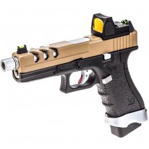 Vorsk EU17 Vented & BDS Gas Blow Back Pistol - Dual Tone